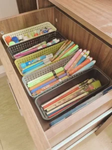 Kids Stationary Organizing