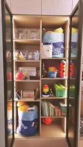 Toys Cupboard Organizing