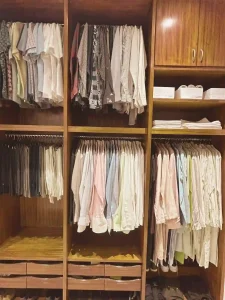 luxury closet organizing