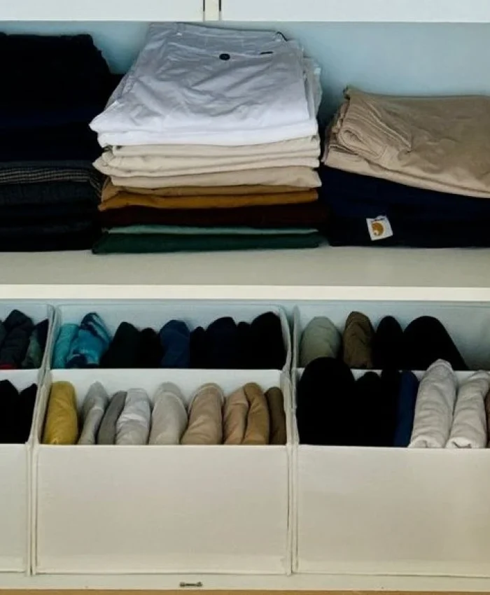 Men’s wardrobe Organising